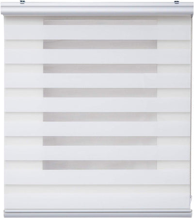 STORESDECO Doppelrollo Plus, Duo Rollo für Fenster und Türen, Zebra Rollo Premium-Finish mit Kassett