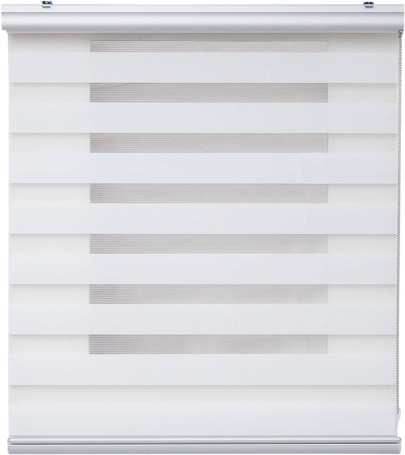 STORESDECO Doppelrollo Plus, Duo Rollo für Fenster und Türen, Zebra Rollo Premium-Finish mit Kassett