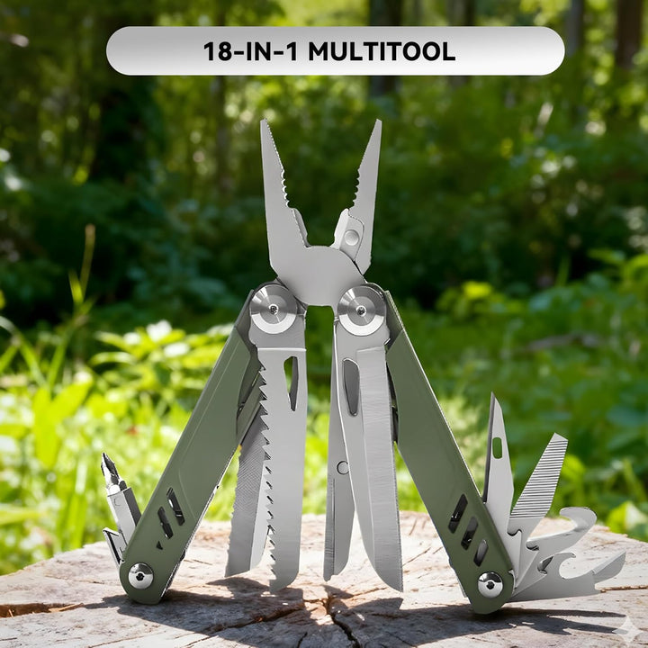 18-in-1-Multitool mit Klinge aus Edelstahl, ein multifunktionales EDC-Werkzeug für Männer - ideal zu