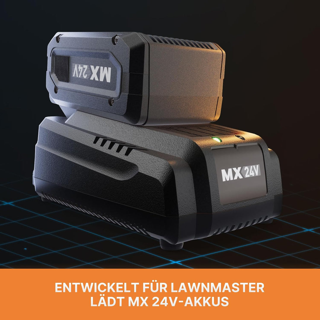 Lawnmaster Original Ladegerät 518560 – Ersatzladegerät für Lawnmaster Akku-Rasenmäher VBRM16 / VBRM1