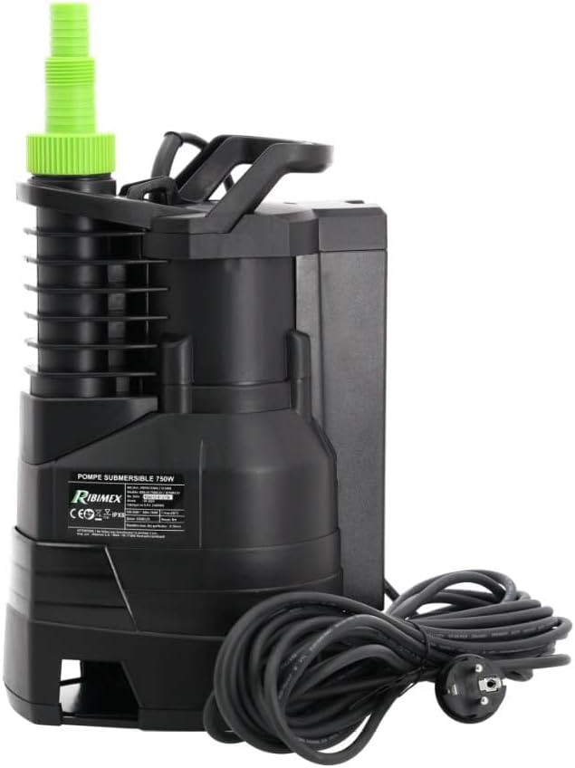 Tauchpumpe für Abwasser 750 W mit integriertem Schwimmerschalter