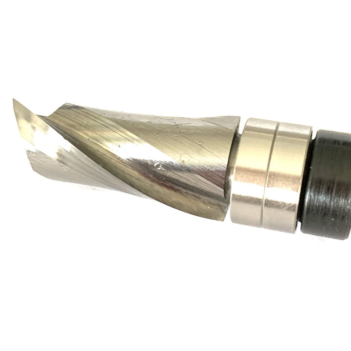 Sinoprotools Spiralfräser 8mm Schaft Upcut, VHM Fräser 25.4mm Schnittlänge,Bündig-Profilfräser für H
