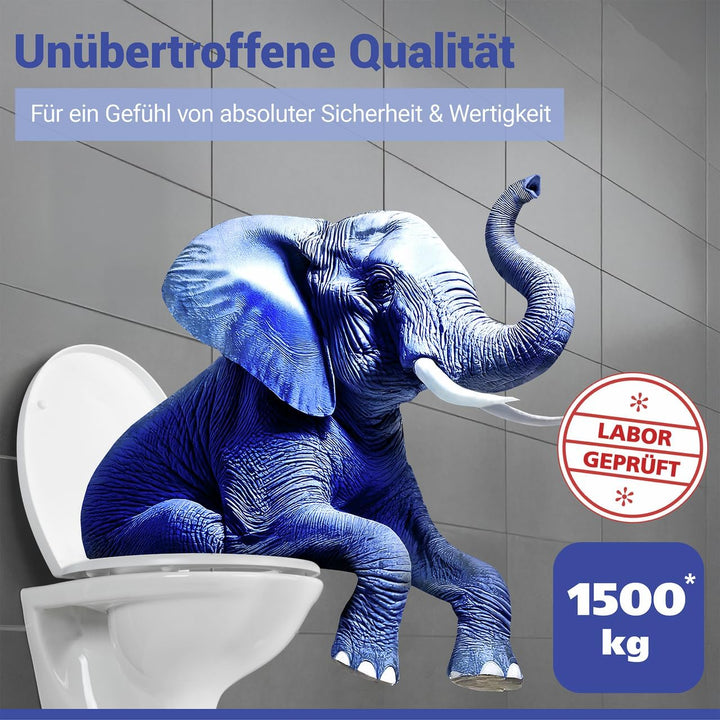 WENKO WC-Sitz Mod. Crevada DuroUnbreakable, belastbar bis 1500 kg, bruchfest und strapazierfähig, mi