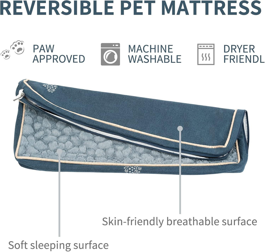 VANKEAN Hundebett wasserdichte Reversible (Kühl und Warm), Abnehmbarer Innenfutter, Flauschig Hundem