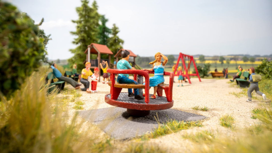 NOCH 13403 Micro-Motion Kinderkarussell, Mehrfarbig
