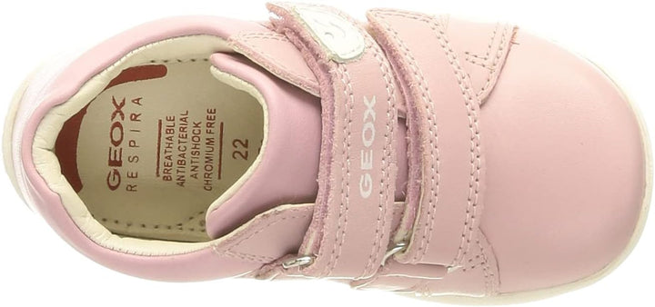 Geox Baby - Mädchen B Macchia GirlFirst Walker Shoe 18 EU Rose, 18 EU Rose