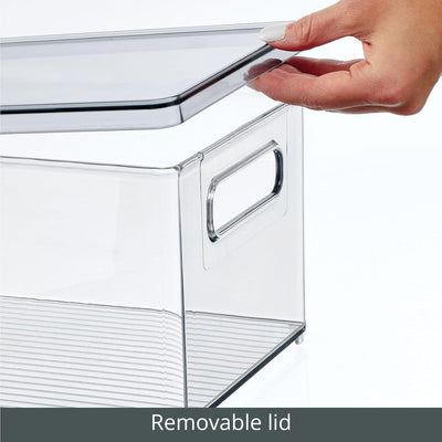 mDesign 4er-Set Kosmetik Organizer – praktische Kosmetikaufbewahrung aus Kunststoff mit abnehmbarem