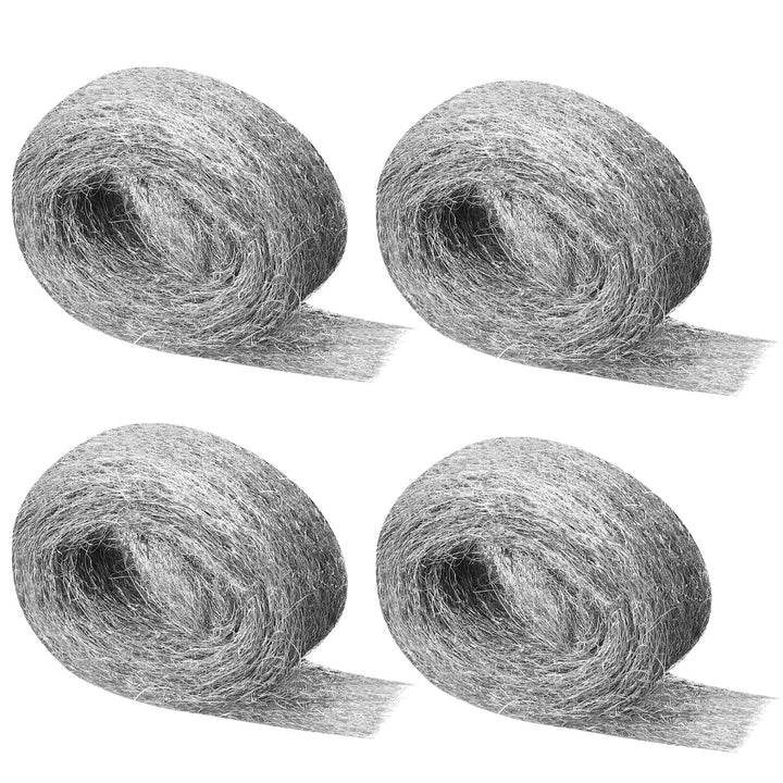 4 Rollen Mäuse 3# Stahlwolle, 16m Wirksam Stahlwolle Gegen Mäuse, Löcher Wand Risse Nagerstop Mäusea