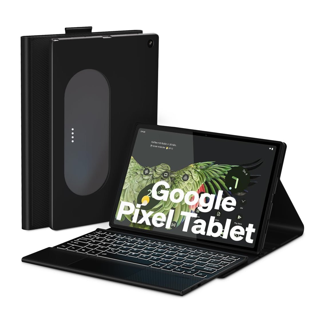 DoohowCase Bluetooth Tastatur Hülle mit Trackpad für Google Pixel Tablet 11 Zoll 2023, wiederaufladb