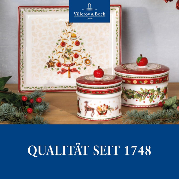 Villeroy & Boch - Winter Bakery Delight Plätzchendose bunt, Gebäckdose Weihnachtlich gross, Keksdose