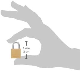 Master Lock Vorhängeschloss, massives Messing, 1,9 cm breit, 120Q (4 gleichschliessend) 4 Pack, 4 Pa