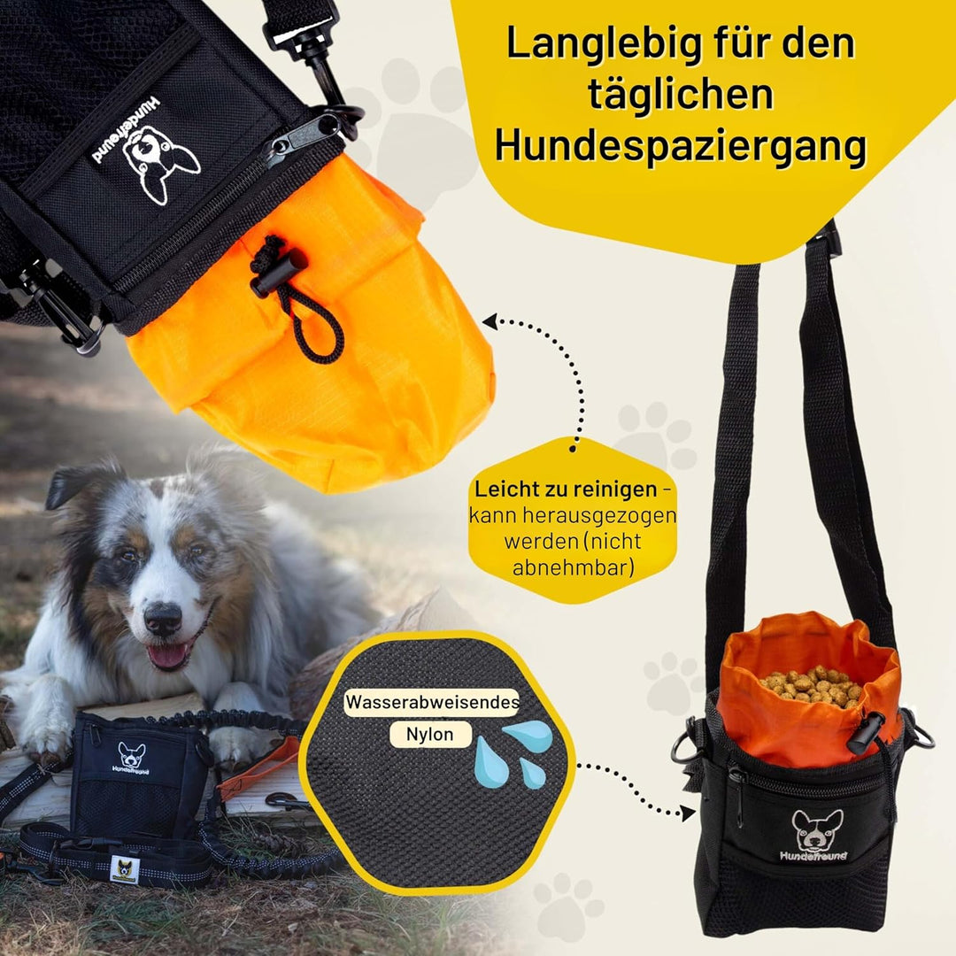 Hundefreund Leckerlibeutel für Hunde | Kleiner Futterbeutel zum Training mit dem Hund und für Lecker