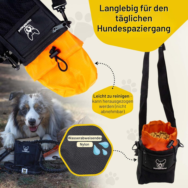Hundefreund Leckerlibeutel für Hunde | Kleiner Futterbeutel zum Training mit dem Hund und für Lecker