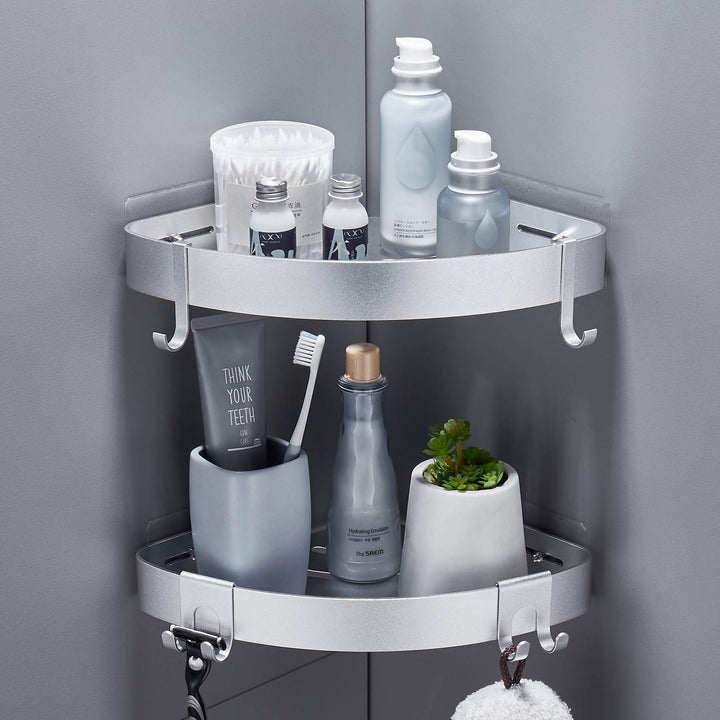 Duschablage Ohne Bohren Duschregal Ecke Badezimmer Organizer Badregal Duschkorb, Dusche eckregal mit