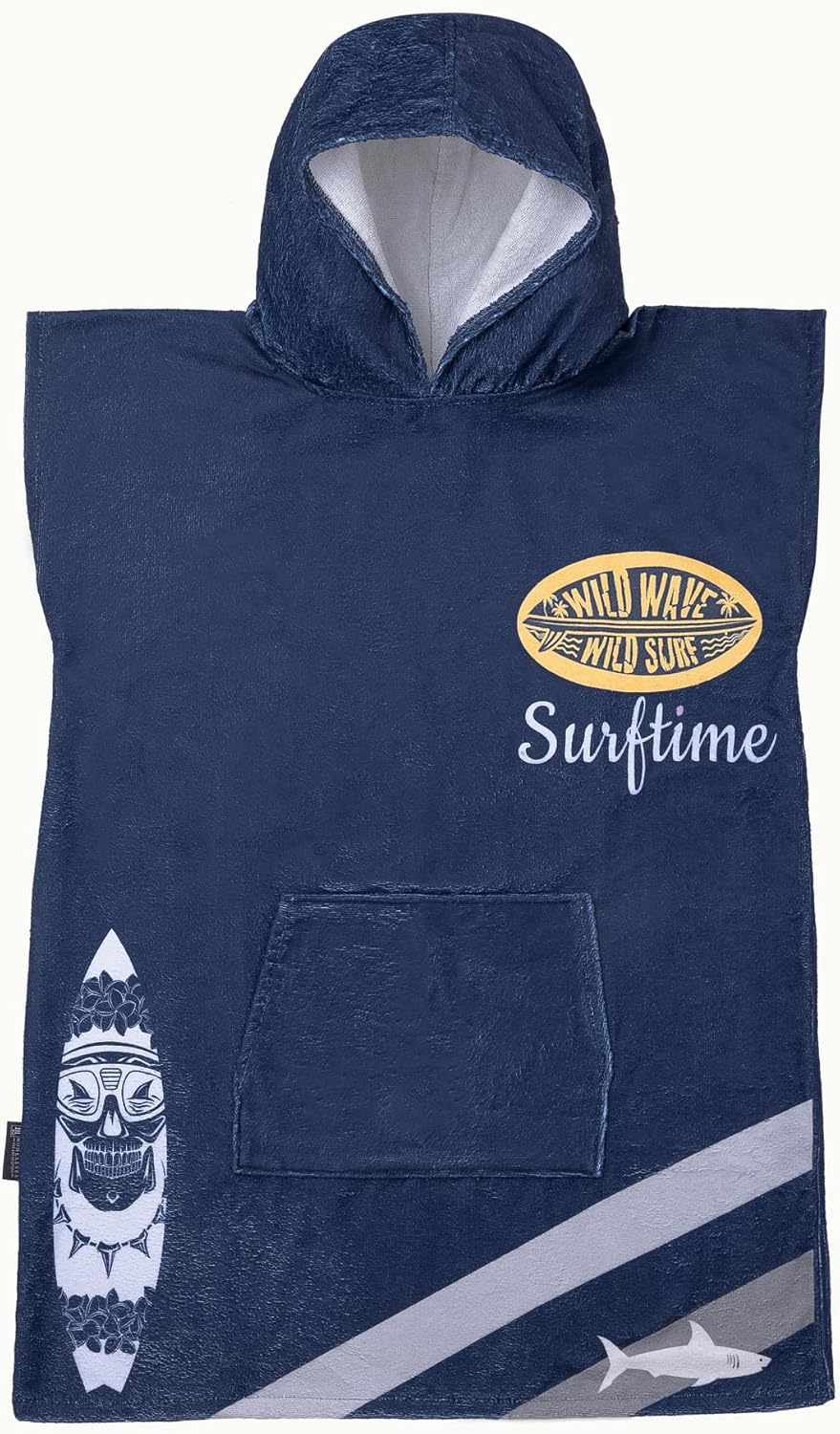 HOMELEVEL Badeponcho für Kinder und Teenager - Poncho Handtuch für Strand Schwimmbad - Surfponcho mi