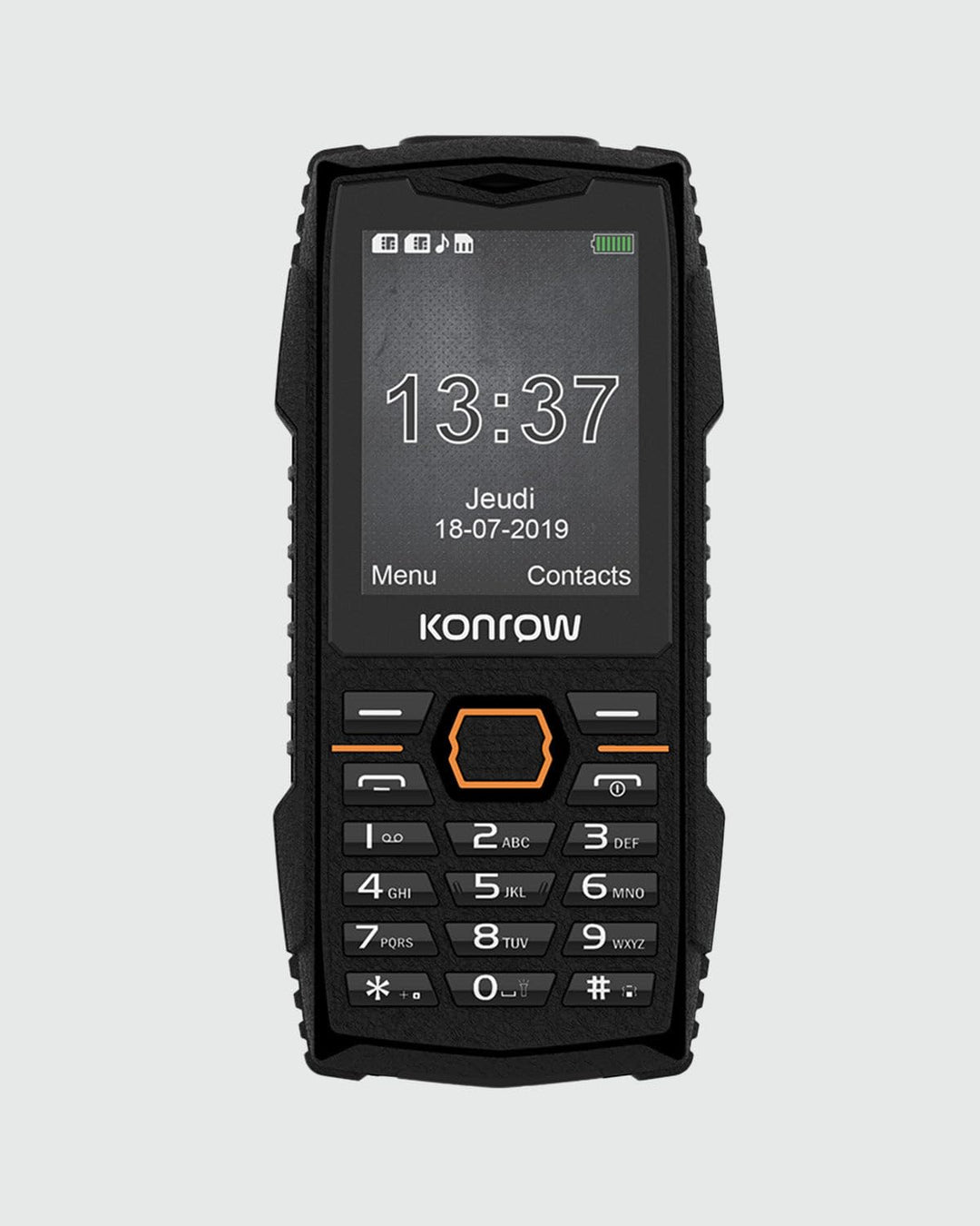 Konrow Stone Plus- Unzerbrechliches stossfestes IP68 zertifiziertes Mobiltelefon- 2,4&
