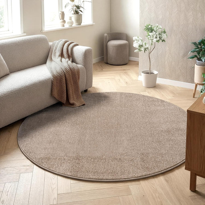 SANAT Kurzflor Teppich Wohnzimmer - Uni Modern Teppiche fürs Schlafzimmer, Arbeitszimmer, Büro, Flur
