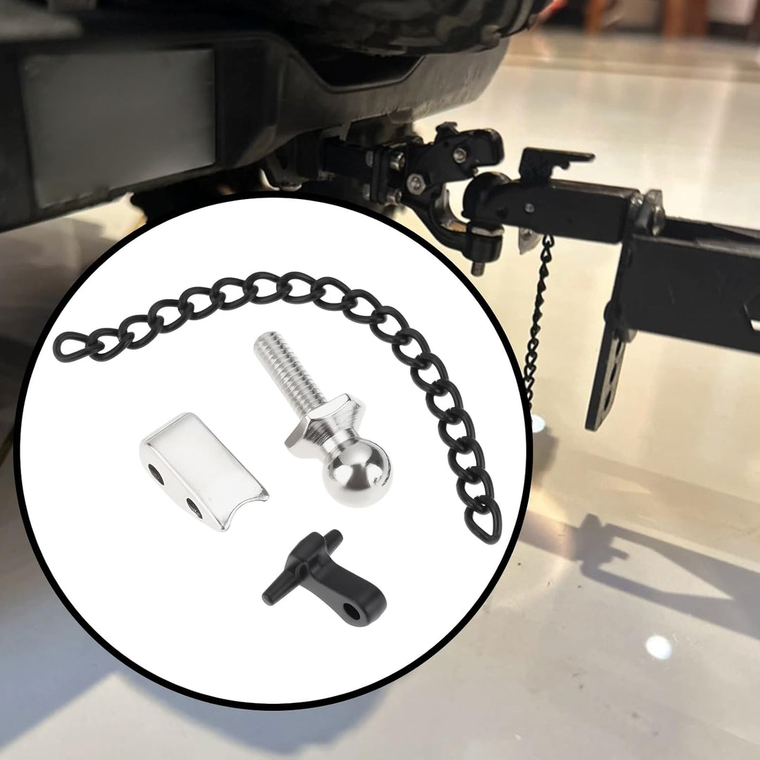 1Set 1:10 RC Crawler Anhängerhaken + Drop Hitch Aufnahme für 1/10 SCX10 90046 90047 Kompatibel mit T