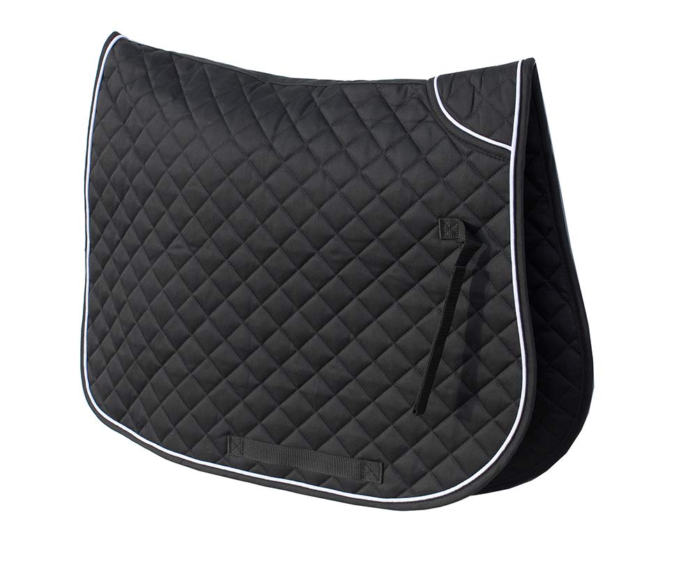 Rhinegold Zwillingsgebundene Schabracke. Schwarz Cob, Schwarz Cob