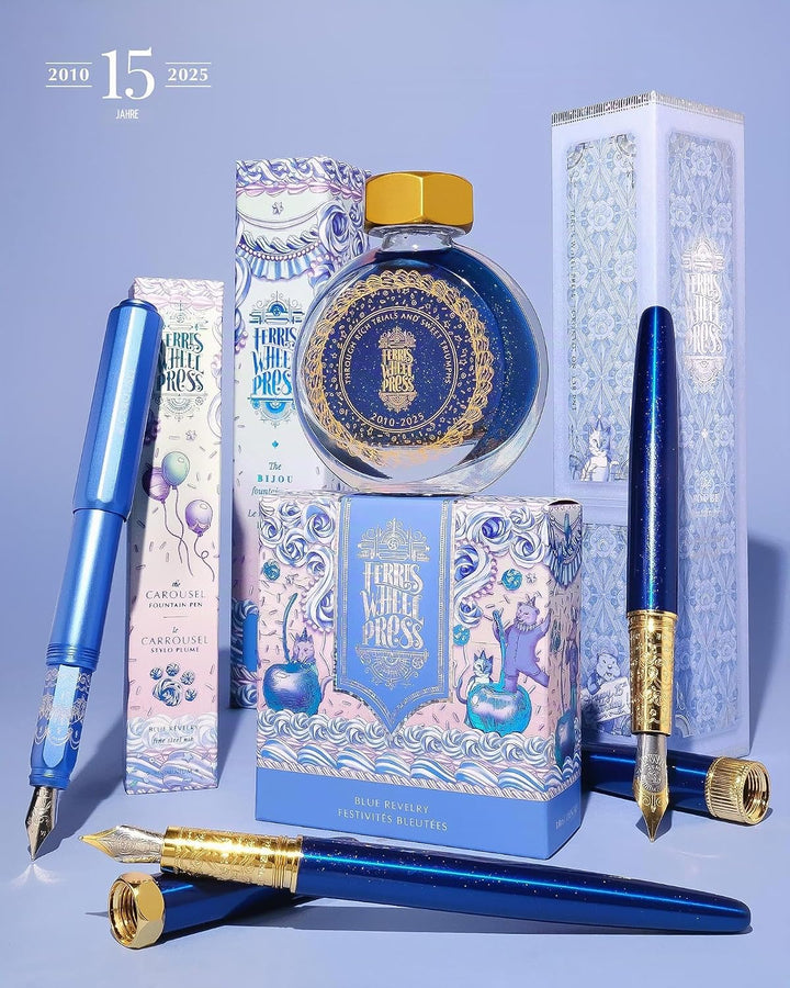 Ferris Wheel Press Ink, Everyday Ink Collection, Limited Edition 2025, Cobalt Blue with Duochrome Pi