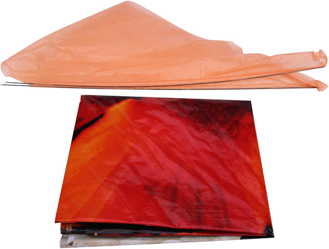 Yctze Aufgeblasener Fisch, Ein Aussergewöhnlicher Blickfang für den Innenbereich (Orangefarbener Clo