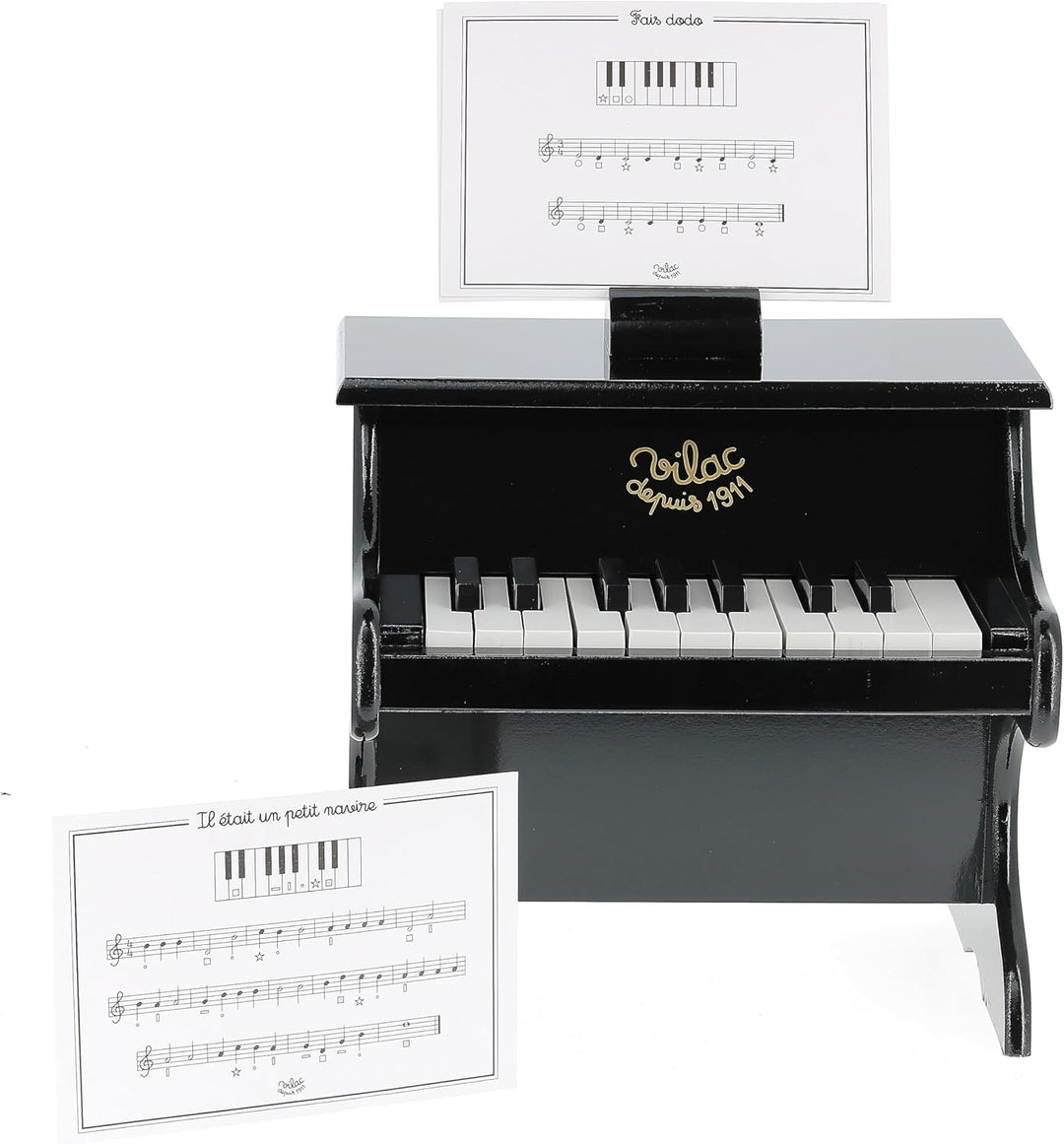 Vilac Klavier, Schwarz, für Kleinkinder, Schwarz