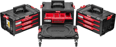 PAFEN Rollende Werkstatt Werkstattschublade - 500 x 325 x 860 mm – Premium Werkzeugkasten auf Rädern