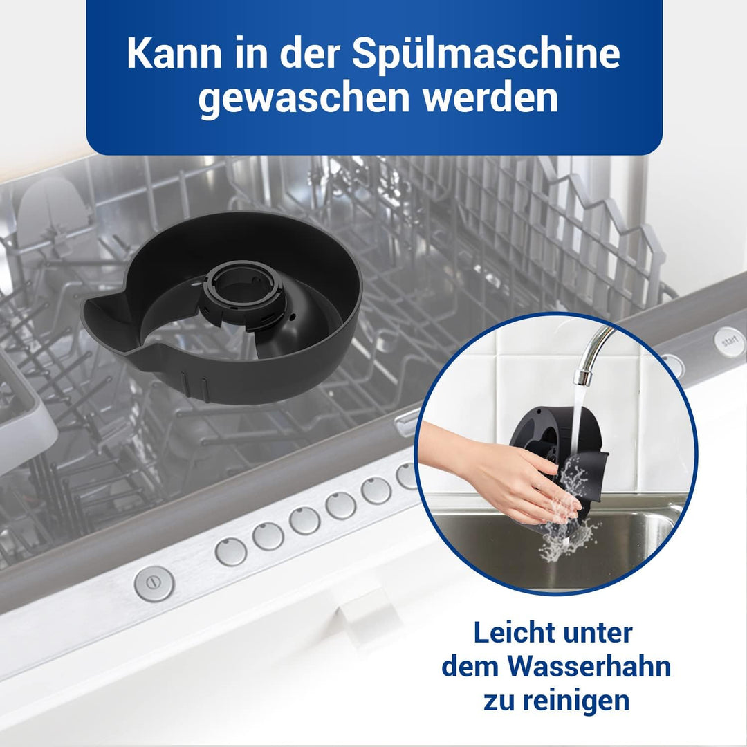 VIOKS Behälterunterteil Ersatz für Vorwerk Thermomix Mixtopffuss - Thermomix Mixtopf TM31 Ersatzteil