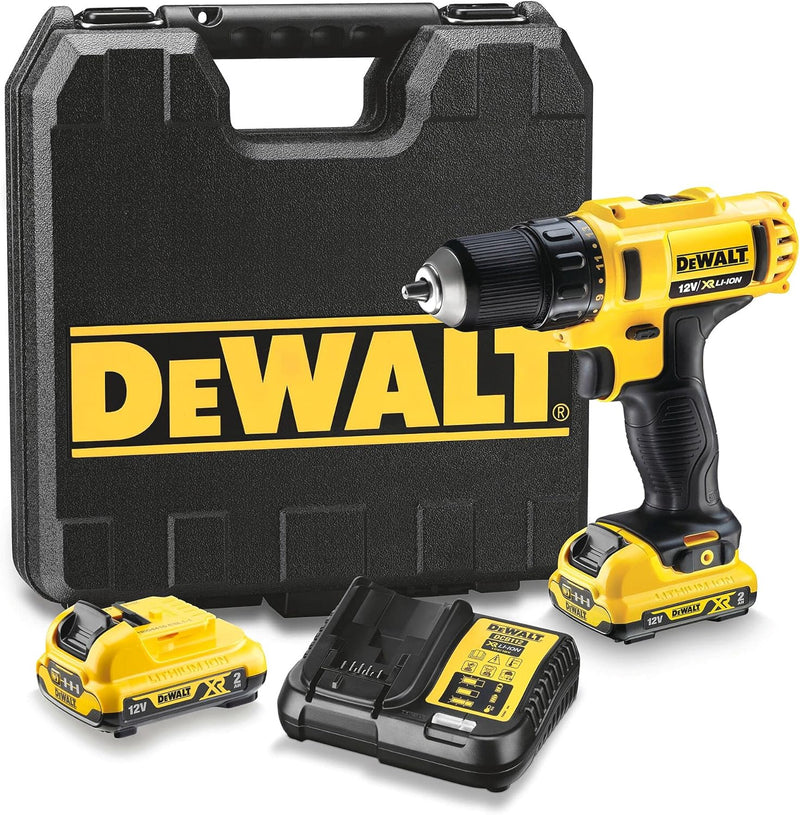 Dewalt 10,8 Volt 2-Gang Akku-Bohrschrauber DCD710D2 (für Bohr- und Schraubarbeiten in Holz und Metal