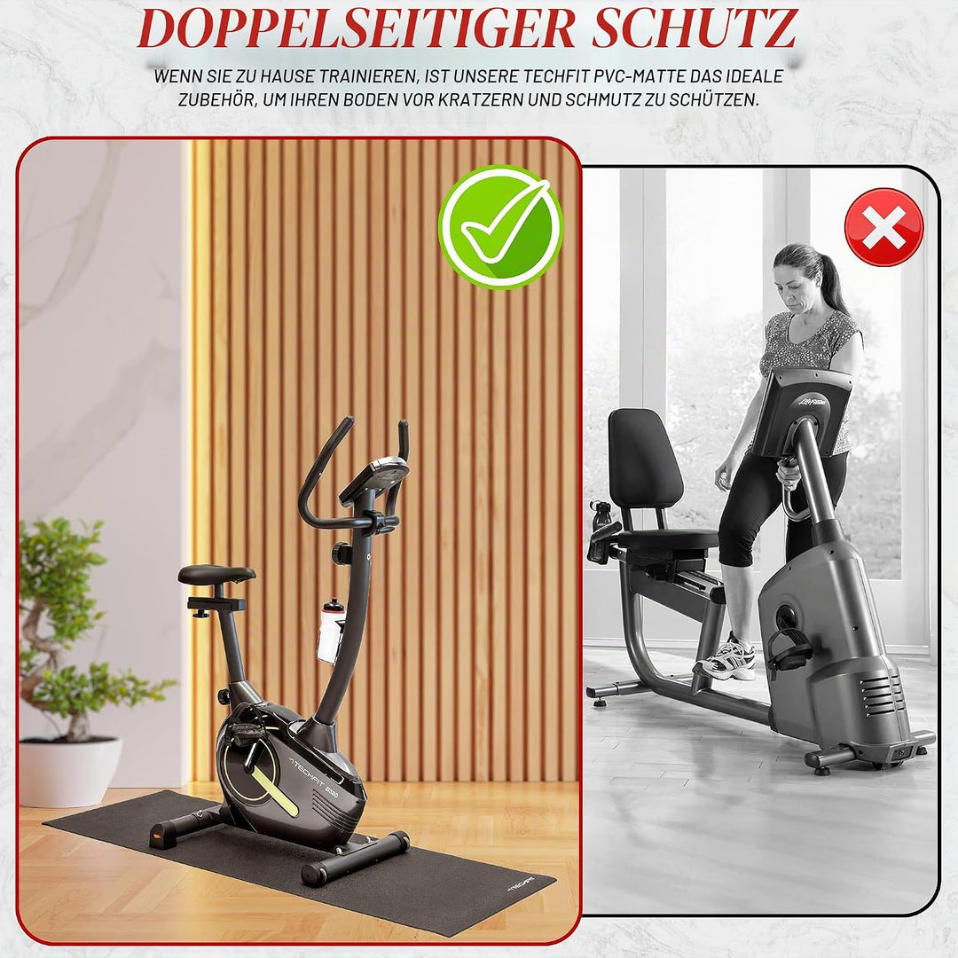 TechFit Bodenschutzmatte Fitness 173 x 61 x 0,6 cm, 173 x 61 x 0,6 cm