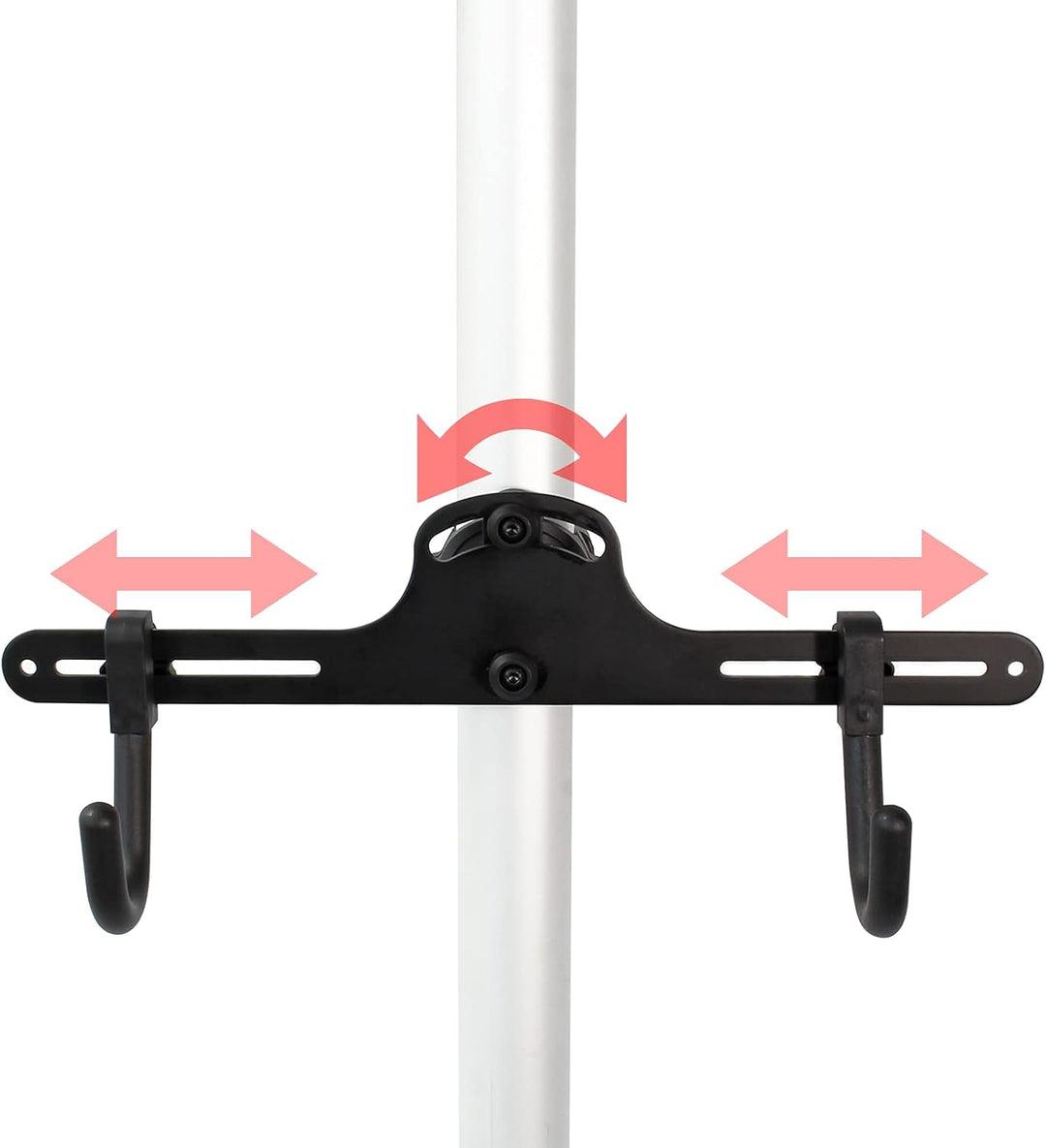 Wiltec Teleskop Fahrradhalter für 2 Räder je 20kg 160-340cm, Fahrradständer platzsparend, Hängesyste