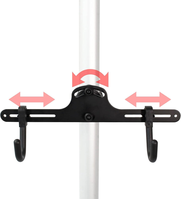 Wiltec Teleskop Fahrradhalter für 2 Räder je 20kg 160-340cm, Fahrradständer platzsparend, Hängesyste