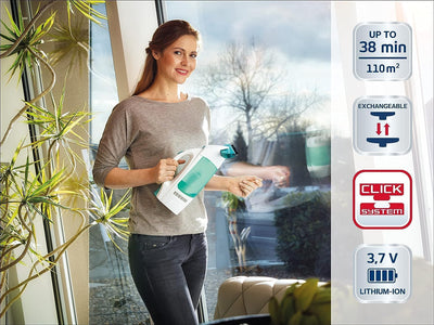 Leifheit Fenstersauger Set Dry & Clean mit Stiel & Einwascher und zweiter Düse für 360° streifenfre