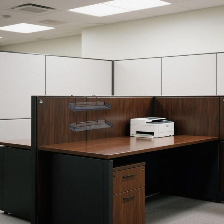 Zerodeko Hängegeländer Pflanzgefäss Eisen Hängende Blumenkörbe Blumentopfhalter 2 Ebenen Über Schien