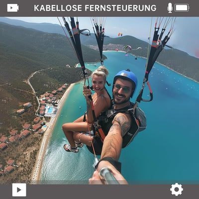 syndesmos Action Cam 4K 60FPS 30MP, 40M Unterwasserkamera, HD Unterwasserkamera Schnorcheln 2 LCD Bi