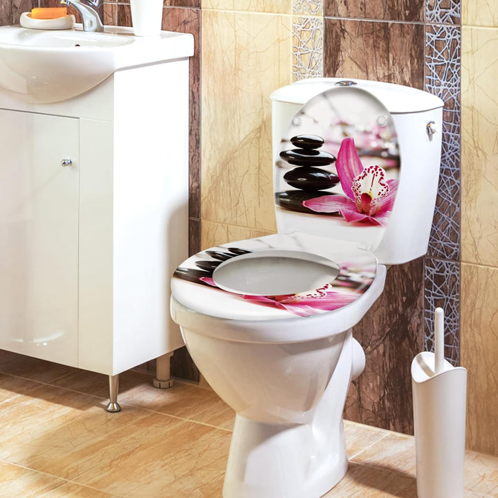 UISEBRT WC-Sitz mit Absenkautomatik Toilettensitz Premium Toilettendeckel Antibakteriell Klodeckel K