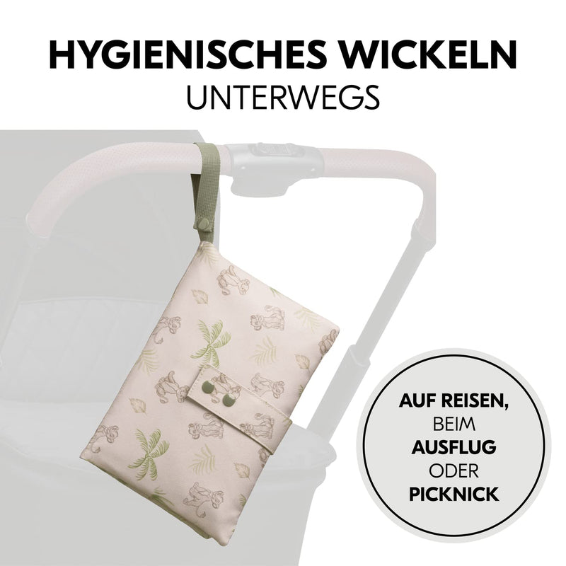 Hauck Disney Windeltasche mit Wickelunterlage Change N Walk für Unterwegs, Baby Wickeltasche Organiz