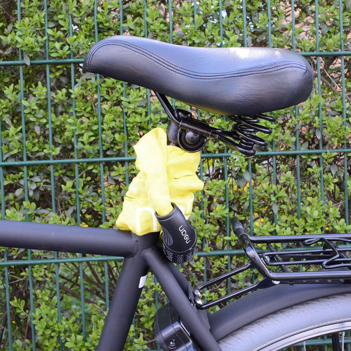 nean Fahrradschloss mit Zahlen, Kettenschloss hohe Sicherheitsstufe, Fahrradschloss Zahlenschloss mi