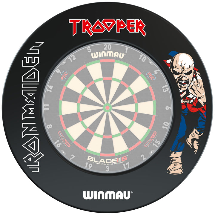 WINMAU Dartscheiben-Einfassungen Schwarz Trooper, Schwarz Trooper