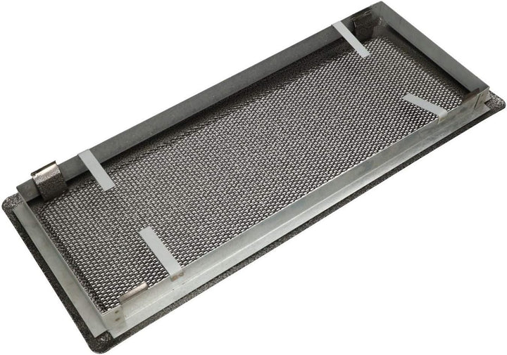 KOTARBAU Luftgitter 16 x 45 cm Silber - Antik Kamingitter Ofengitter Lüftungsgitter Warmluftgitter K