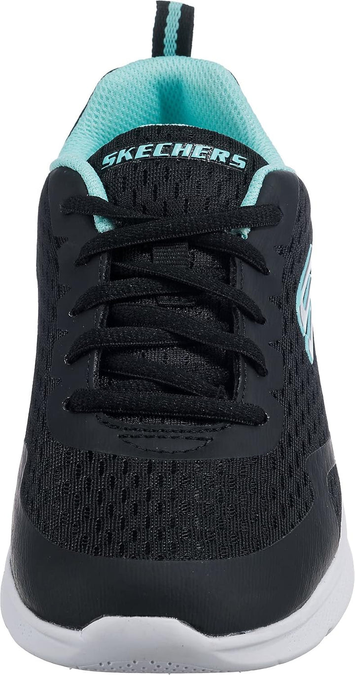 Skechers Mädchen MICROSPEC MAX Electric Jumps Sneaker, Black Mesh