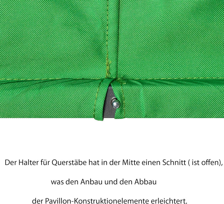 SILUK freigarten.de Ersatzdach für Pavillon 3x3 Meter Wasserdicht Terrassenüberdachung mit Schiebeda