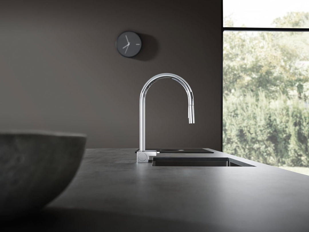 hansgrohe Aquno Select M81 - Küchenarmatur mit Brause ausziehbar, 3 Strahlarten, Wasserhahn Küche mi