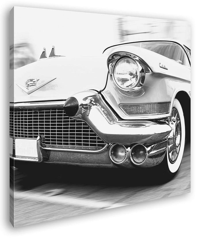 deyoli Ästhetischer Oldtimer im Format: 70x70 Effekt: Schwarz&Weiss als Leinwandbild, Motiv fertig g