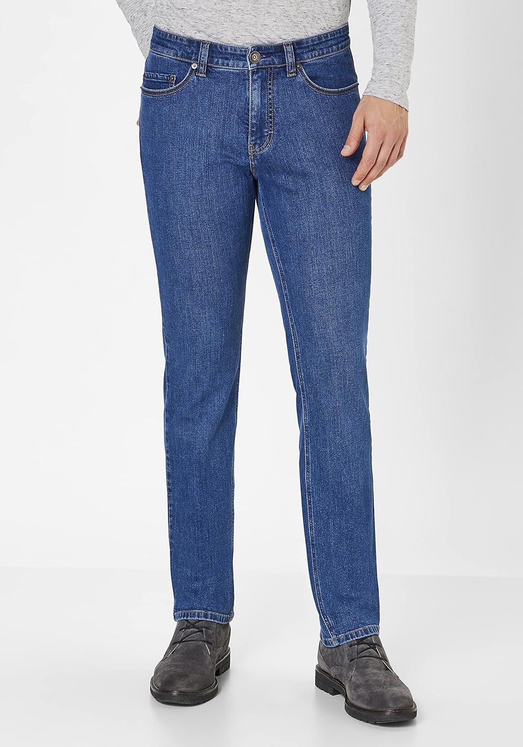 Paddocks Slim-Fit Jeans Motion & Comfort Elastizität Pipe 30W / 32L Deep Blue Moustache Use, 30W / 3