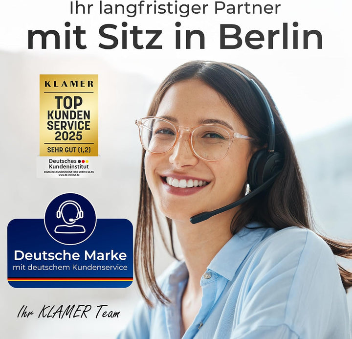 KLAMER Staubsauger Beutellos, Bodenstaubsauger ohne Beutel, Ideal für Haustierbesitzer gegen Tierhaa