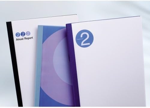 GBC LeatherGrain Thermo-Bindemappen, 100 Stück, A4, weiss, 1.5mm weiss 1.5 mm, weiss 1.5 mm