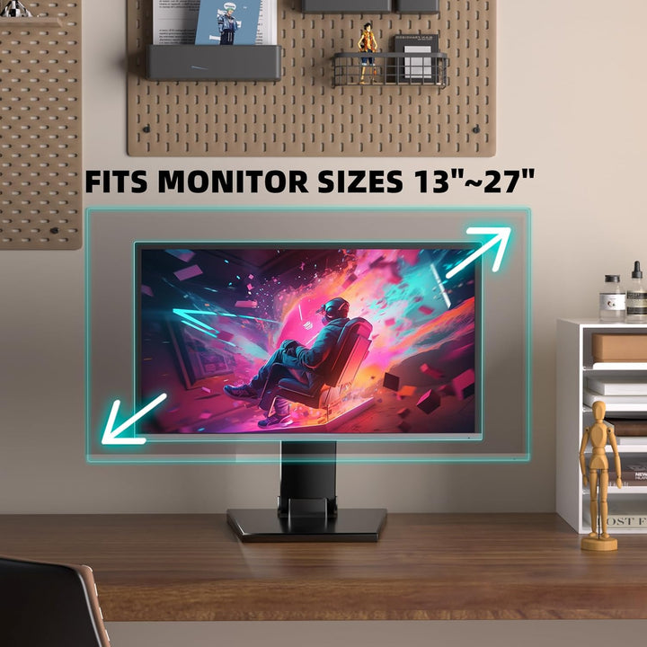 Monitorhalterung VESA Halterung Faltbar Stabil – Kompakte Tisch Monitor Halterung mit VESA 75x75 / 1