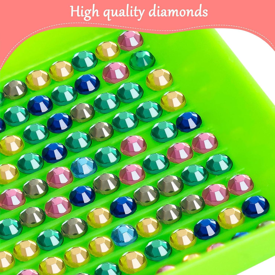 KEYRANKE Diamond Painting Disney 2 Stück Diamond Painting Kit Erwachsene-Prinzessin Diamant Bider Di