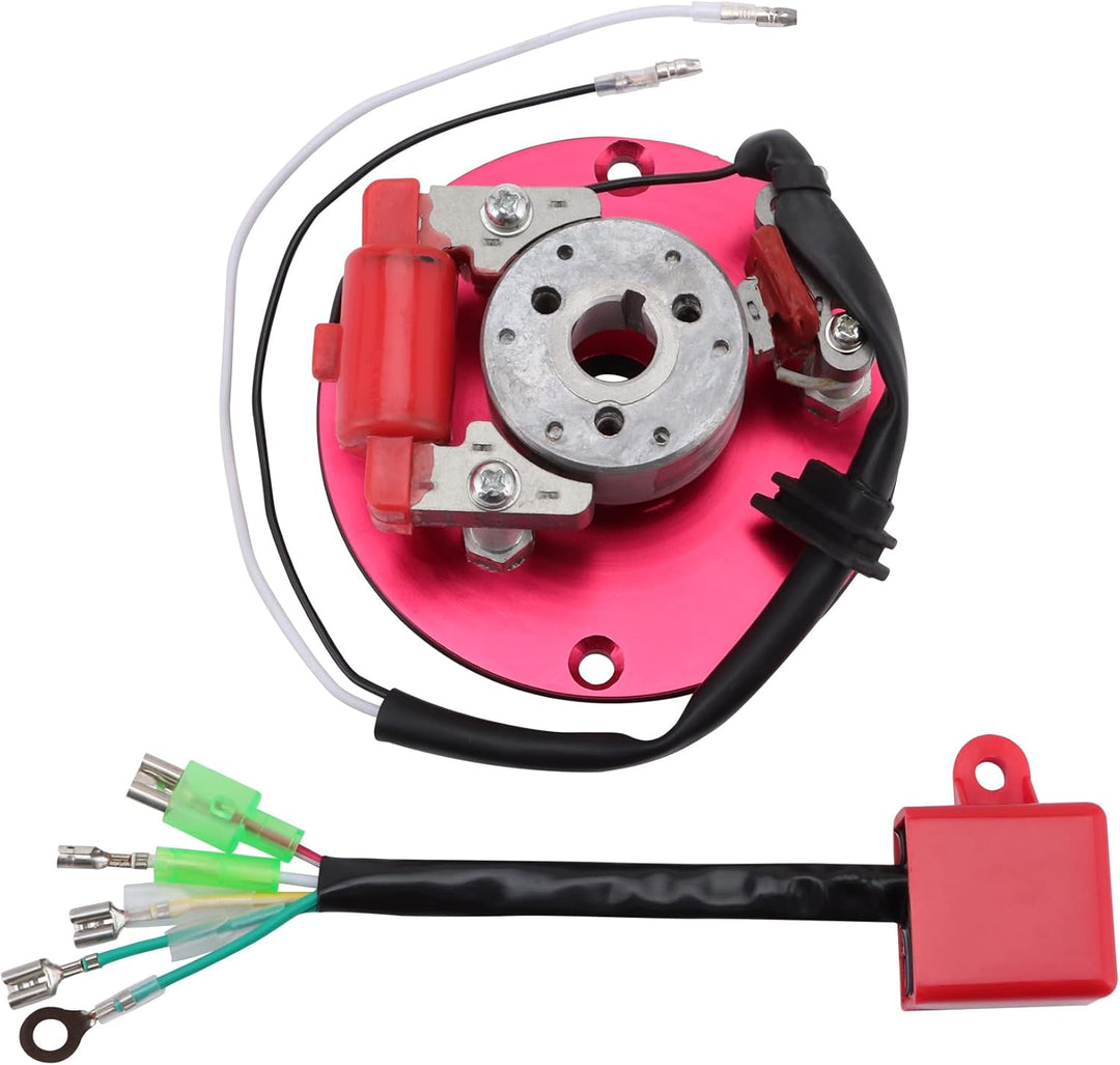 GOOFIT Motorrad-Magnetspulen interner Rotor Stator Kit Teil-Zubehör Ersatz für 50-150 cc Motor CDI C